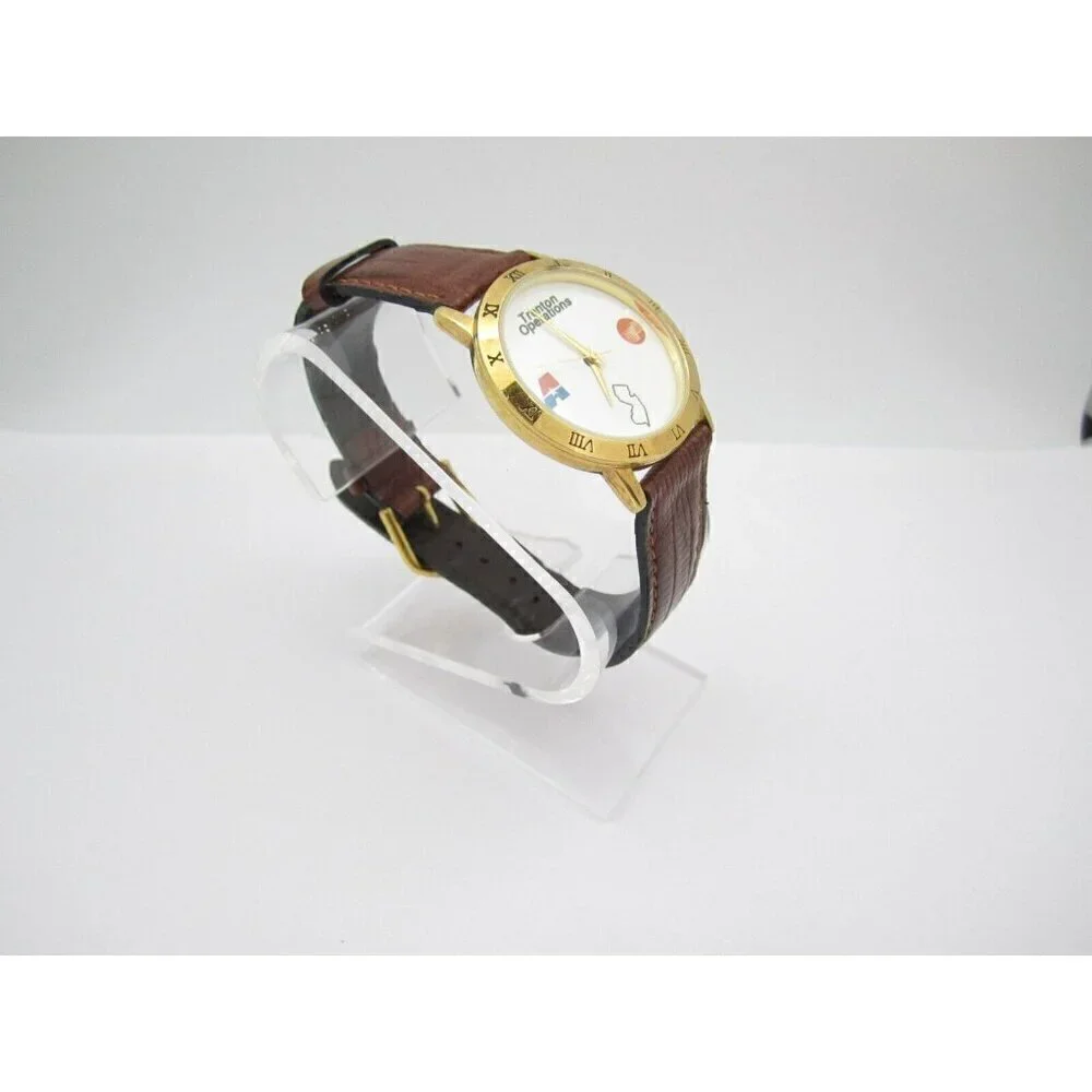 Men Trenton Operation New Jersey 18K Gold Plating Analog 33mm Dial Watch (G523)‎